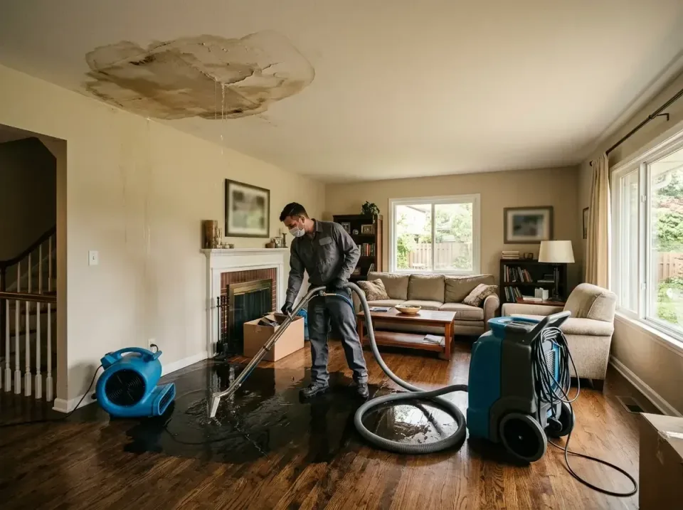 attic-pipe-burst-ceiling-drip-008 — frequently asked questions, Water Damage Restoration & Carpet Care in Hyde Park, PA